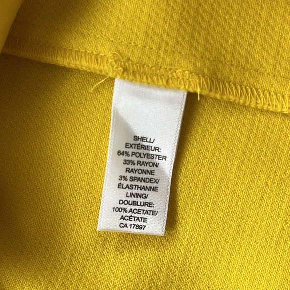 Banana Republic yellow skirt (sz 14) - Picture 3 of 5